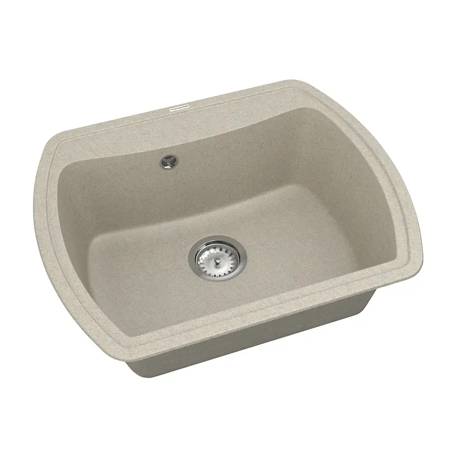 Кухонная гранитная мойка VANKOR Norton NMP 01.63 Terra + сифон