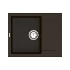Кухонна гранітна мийка VANKOR Orman OMP 02.61 Chocolate + сифон