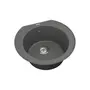 Кухонна гранітна мийка VANKOR Kres KMR 01.52 gray + сифон