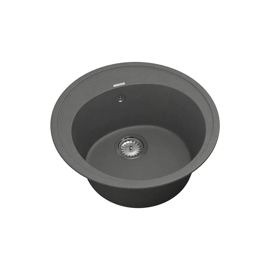 Кухонна гранітна мийка VANKOR Sity SMR 01.50 Gray + сифон