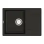 Кухонная гранитная мойка VANKOR Easy EMP 02.62 Black + сифон
