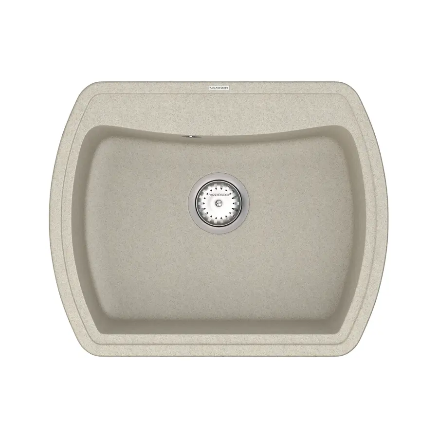 Кухонная гранитная мойка VANKOR Norton NMP 01.63 Terra + сифон