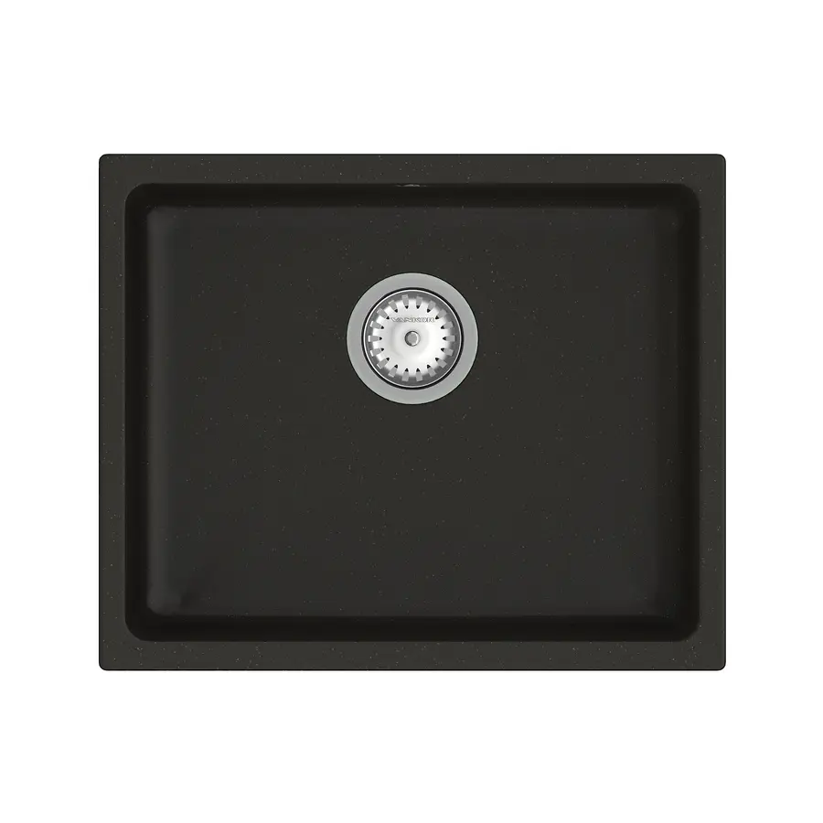 Кухонна мийка Orman PM 01.55 Black + сифон