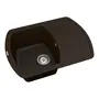 Кухонная гранитная мойка VANKOR Norton NMP 02.67 Chocolate + сифон