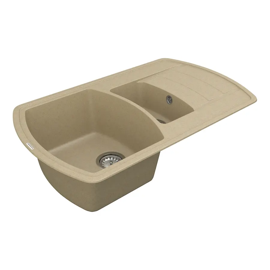 Кухонна гранітна мийка VANKOR Norton NMP 04.86 Safari + сифон