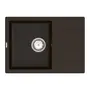 Кухонна гранітна мийка VANKOR Easy EMP 02.62 Chocolate + сифон