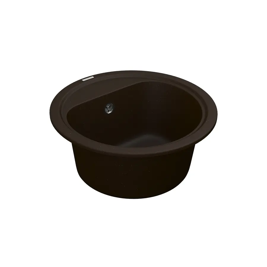 Кухонна гранітна мийка VANKOR Lira LMR 01.44 Chocolate + сифон