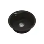 Кухонна гранітна мийка VANKOR Vena VMR 01.48 Black + сифон