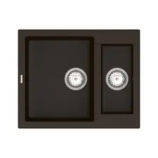 Кухонна гранітна мийка VANKOR Orman OMP 03.61 Chocolate + сифон