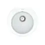 Кухонная гранитная мойка VANKOR Kres KMR 01.52 White stone + сифон