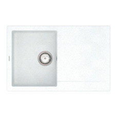 Кухонна гранітна мийка VANKOR Orman OMP 02.78 White stone + сифон