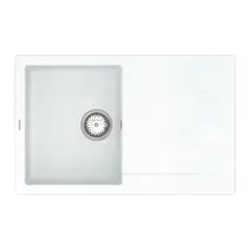 Кухонна гранітна мийка VANKOR Orman OMP 02.78 White stone + сифон