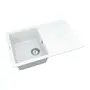 Кухонна гранітна мийка VANKOR Orman OMP 02.78 White stone + сифон