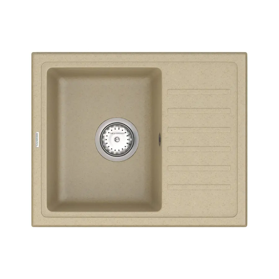 Кухонна гранітна мийка VANKOR Lira LMP 02.55 Safari + сифон