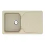 Кухонна гранітна мийка VANKOR Sigma SMP 02.85 Beige + сифон