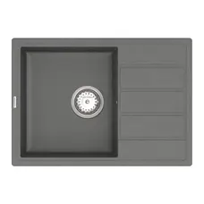 Кухонна гранітна мийка VANKOR Easy EMP 02.62 Gray + сифон