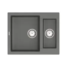 Кухонна гранітна мийка VANKOR Orman OMP 03.61 Gray + сифон