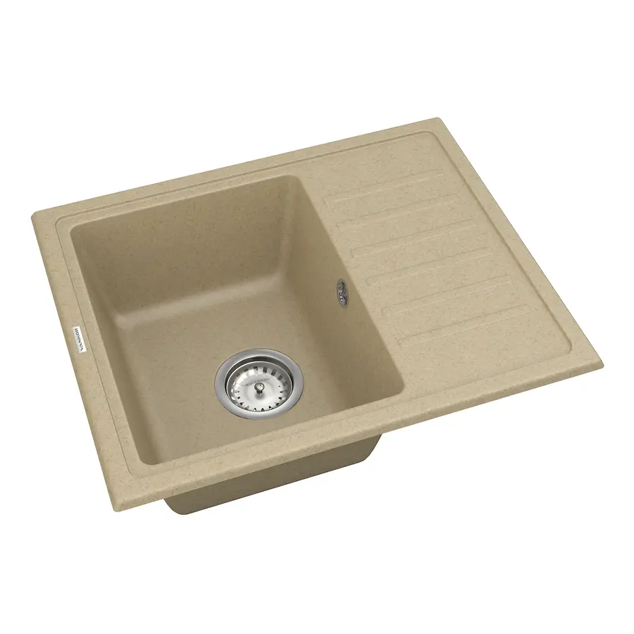 Кухонна гранітна мийка VANKOR Lira LMP 02.55 Safari + сифон