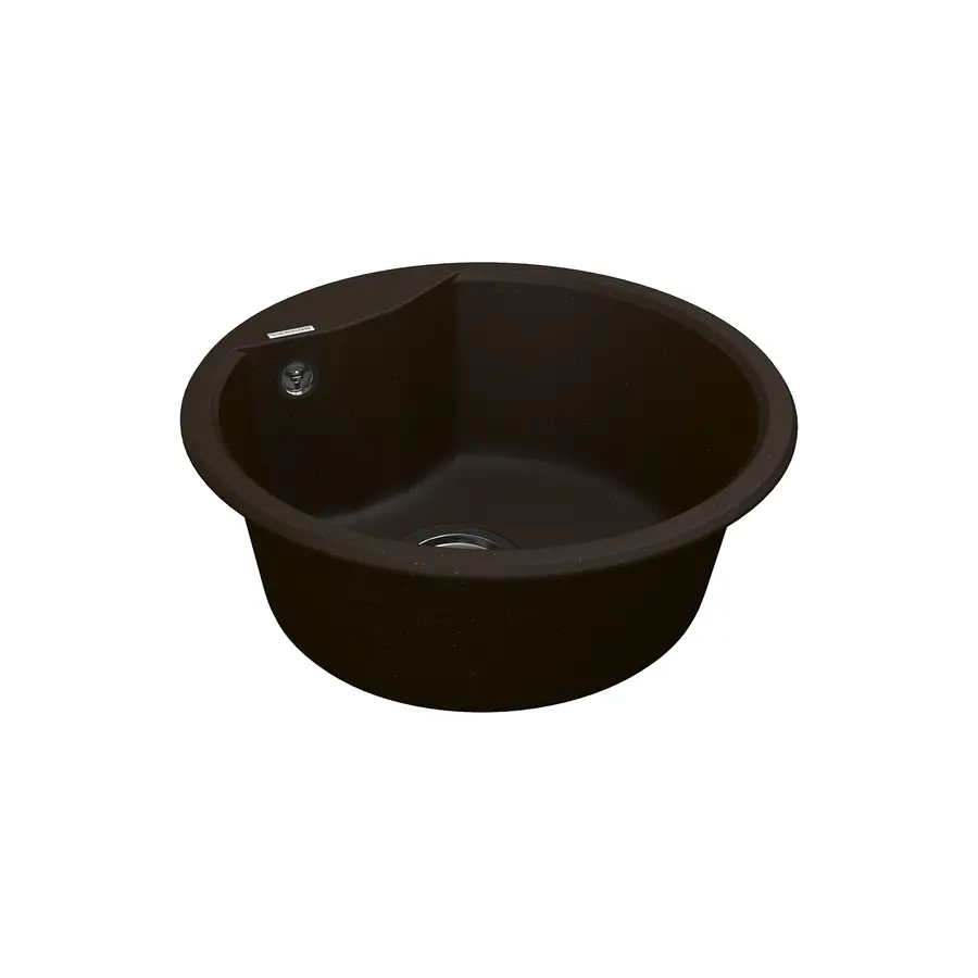 Кухонна гранітна мийка VANKOR Vena VMR 01.48 Chocolate + сифон