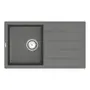 Кухонная гранитная мойка VANKOR Easy EMP 02.76 Gray + сифон