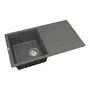 Кухонная гранитная мойка VANKOR Easy EMP 02.76 Gray + сифон