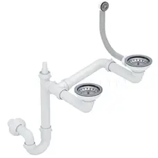 Сифон для кухонной мойки VANKOR 3 ½, двойной