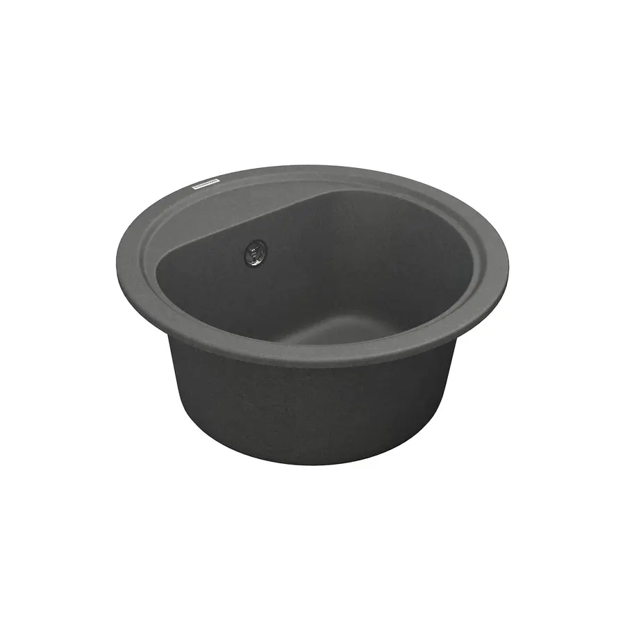 Кухонна гранітна мийка VANKOR Lira LMR 01.44 Gray + сифон