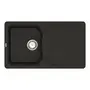 Кухонна гранітна мийка VANKOR Sigma SMP 02.85 Black + сифон