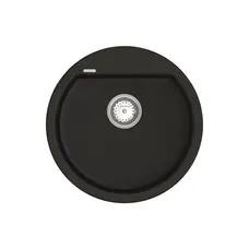 Кухонна гранітна мийка VANKOR Tera TMR 01.50 Black + сифон
