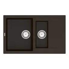 Кухонна гранітна мийка VANKOR Orman OMP 04.80 Chocolate + сифон