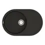 Кухонна гранітна мийка VANKOR Sity SMO 02.78 Black + сифон