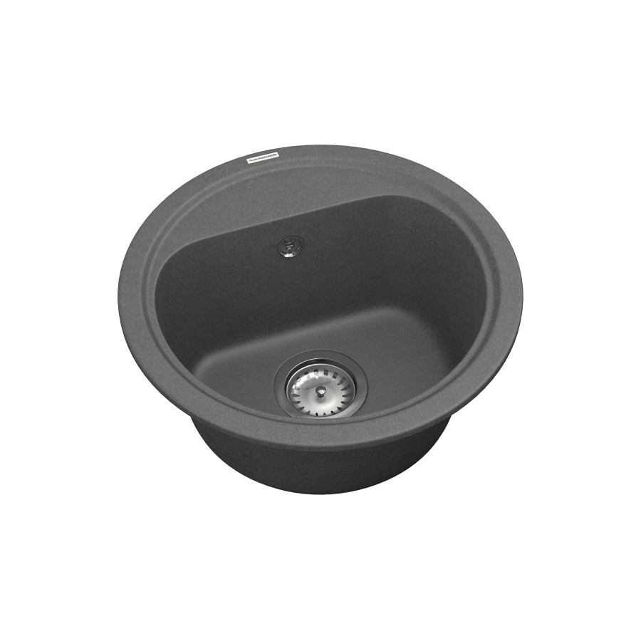 Кухонна гранітна мийка VANKOR Lira LMR 01.44 Gray + сифон