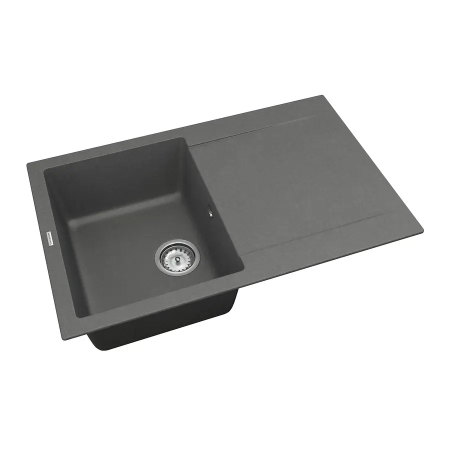 Кухонна мийка Orman OMP 02.78 Gray + сифон