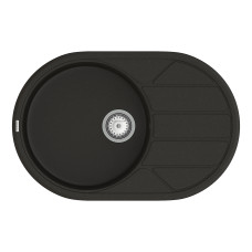 Кухонна мийка Easy EMO 02.78 Black + сифон