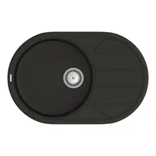 Кухонна мийка Easy EMO 02.78 Black + сифон