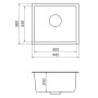 Кухонна мийка Orman PM 01.44 Terra + сифон
