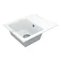 Кухонна гранітна мийка VANKOR Lira LMP 02.55 White stone + сифон
