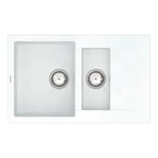 Кухонна гранітна мийка VANKOR Orman OMP 04.80 White stone + сифон