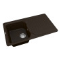 Кухонна гранітна мийка VANKOR Sigma SMP 02.85 Chocolate + сифон