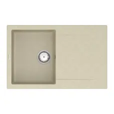 Кухонна гранітна мийка VANKOR Orman OMP 02.78 Beige + сифон
