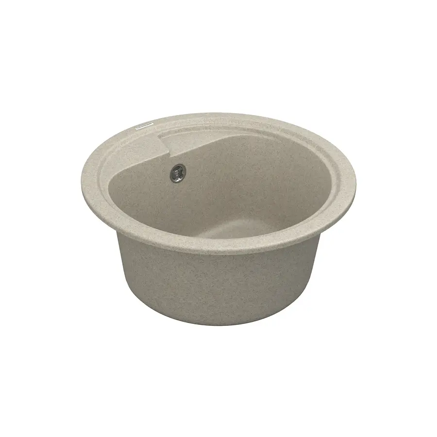 Кухонная гранитная мойка VANKOR Polo PMR 01.44 Terra + сифон