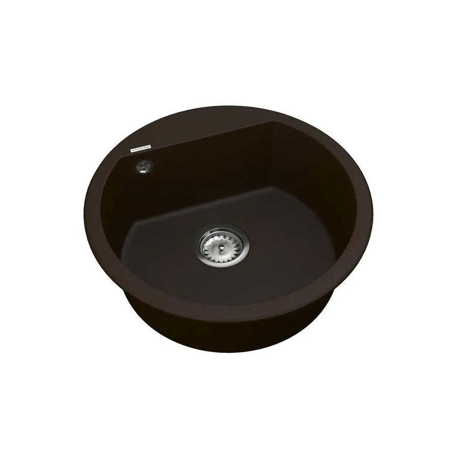 Кухонна гранітна мийка VANKOR Tera TMR 01.50 Chocolate + сифон