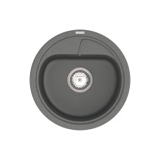 Кухонна гранітна мийка VANKOR Polo PMR 01.44 Gray + сифон