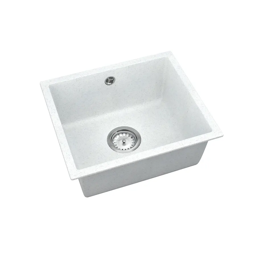 Кухонна мийка Orman PM 01.44 White Stone + сифон