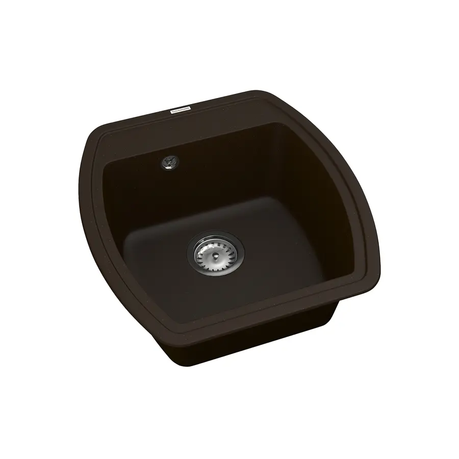 Кухонна гранітна мийка VANKOR Norton NMP 01.48 Chocolate + сифон