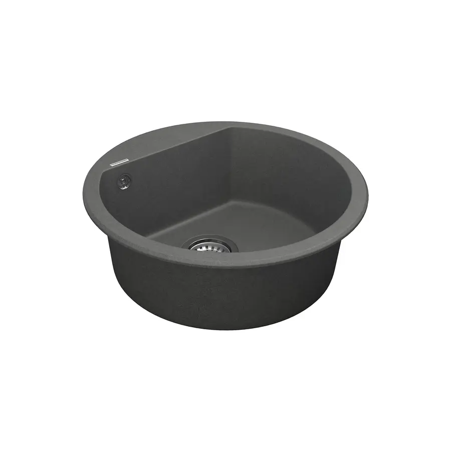 Кухонна гранітна мийка VANKOR Tera TMR 01.50 Gray + сифон