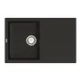 Кухонна гранітна мийка VANKOR Orman OMP 02.78 Black + сифон