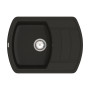 Кухонна гранітна мийка VANKOR Norton NMP 02.67 Black + сифон