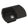 Кухонна гранітна мийка VANKOR Norton NMP 02.67 Black + сифон