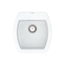Кухонна гранітна мийка VANKOR Norton NMP 01.48 White stone + сифон